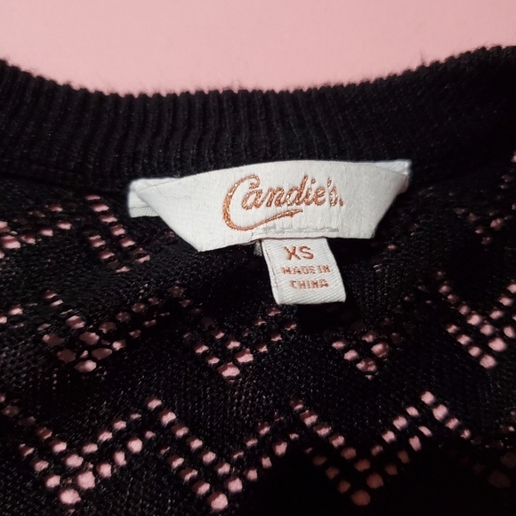 Vintage Y2K Candies Black Knit Shrug - Picture 2 of 4